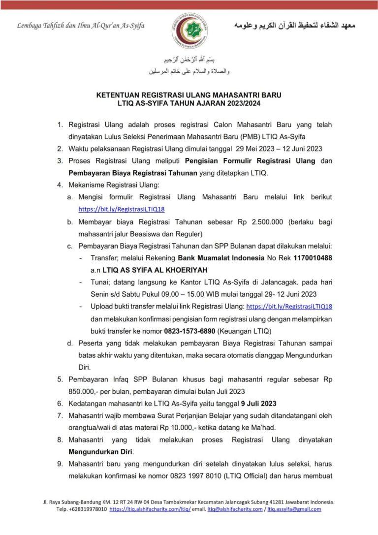 Pengumuman PMB 3 3